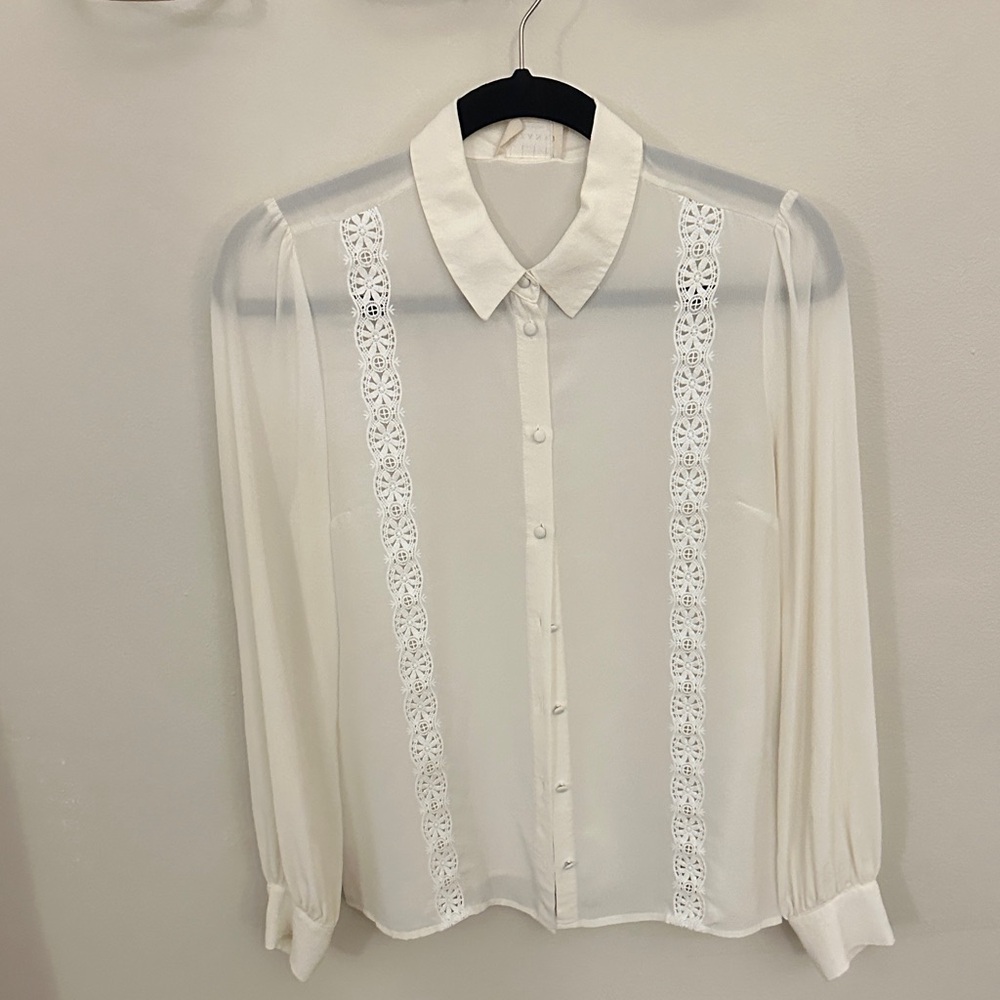 Sézane white blouse